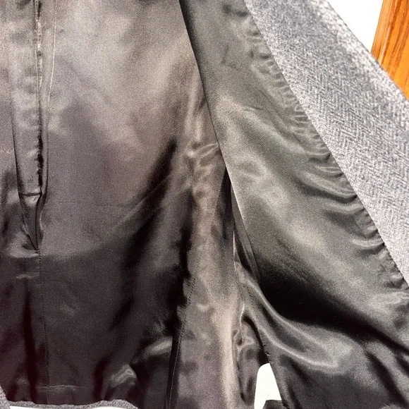 Land’s End Gray Wool Blend Lined Women's Blazer Jacket size 14 - Picture 6 of 6